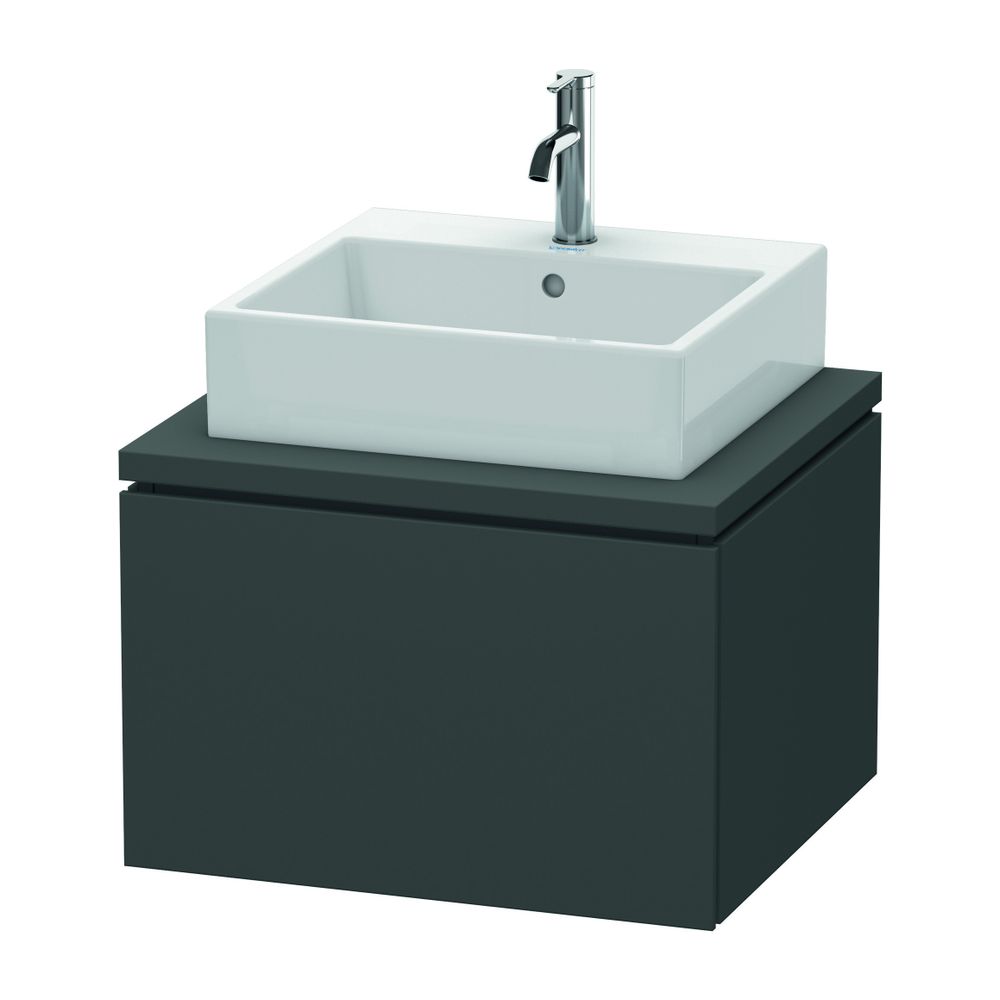 Duravit L-Cube Konsolenwaschtischunterbau wandh. 547x620x400mm ohne KSP Graphit Ma... DURAVIT-LC581004949 4053424368627 (Abb. 1)