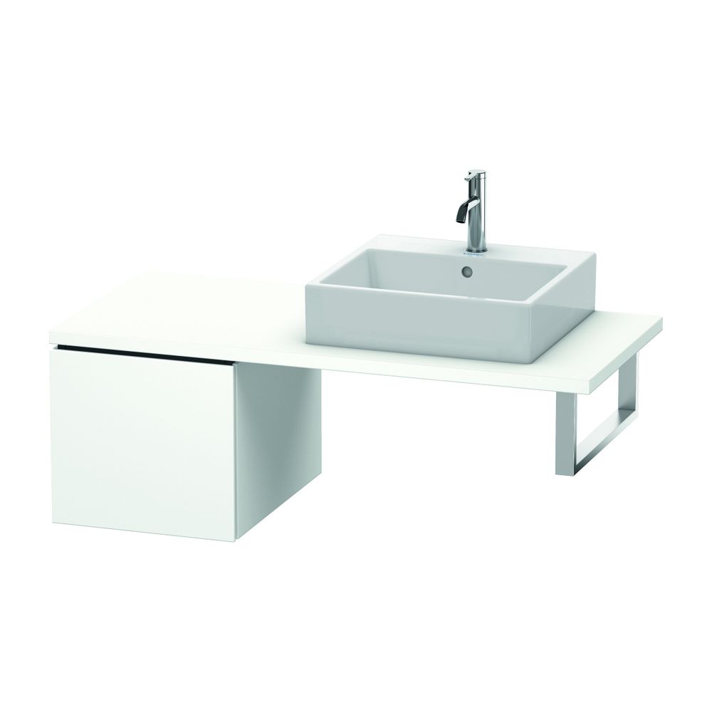 Duravit L-Cube Unterschrank für Konsole Dekor, 547x420x400mm, Mattweiß mit Konsole... DURAVIT-LC583101818 4053424372686 (Abb. 1)