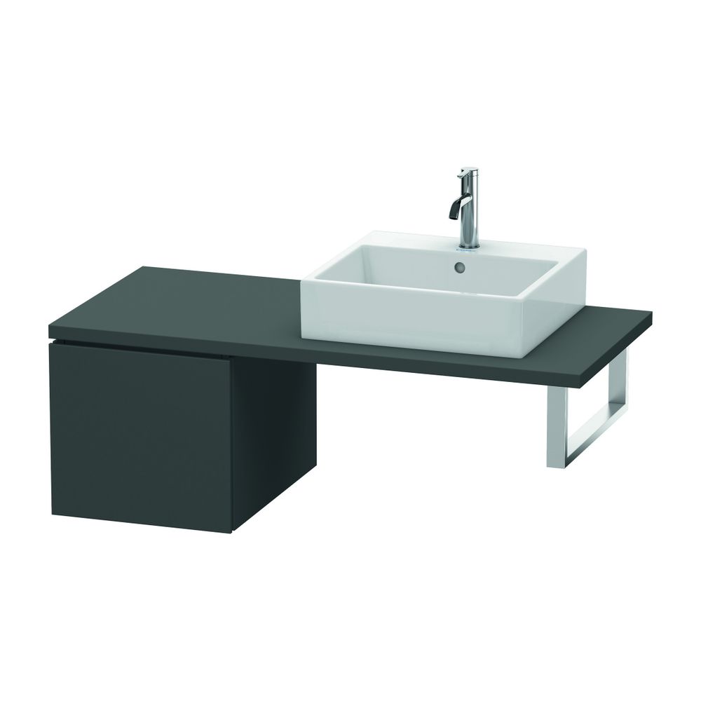 Duravit L-Cube Unterschrank für Konsole Dekor, 547x420x400mm, Graphit Matt mit Kon... DURAVIT-LC583104949 4053424372747 (Abb. 1)