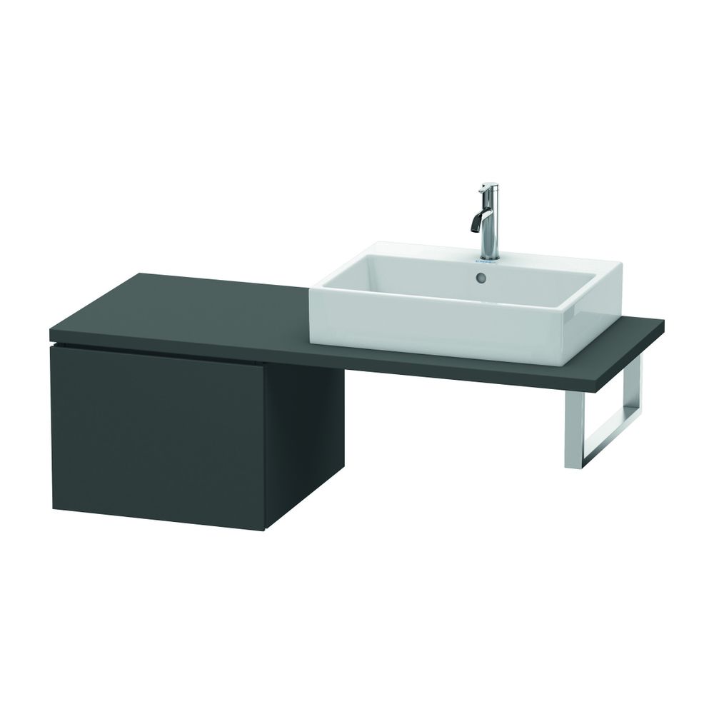 Duravit L-Cube Unterschrank für Konsole Dekor, 547x520x400mm, Graphit Matt mit Kon... DURAVIT-LC583204949 4053424373058 (Abb. 1)