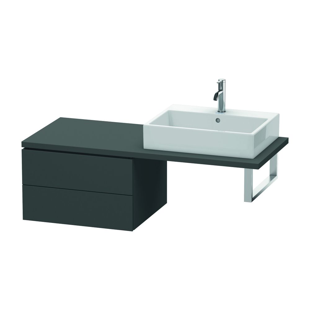 Duravit L-Cube Unterschrank für Konsole Echtholzfurnier, 547x620x400mm, Graphit Ma... DURAVIT-LC583804949 4053424374949 (Abb. 2)