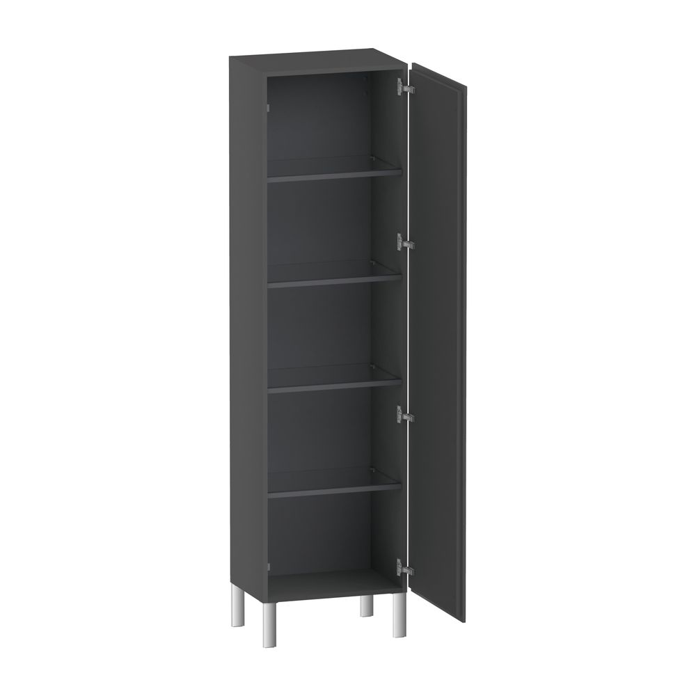 Duravit L-Cube Hochschrank Echtholzfurnier 363x500x1760mm Graphit Matt, 1 Tür R, G... DURAVIT-LC1181R4949 4053424301754 (Abb. 2)