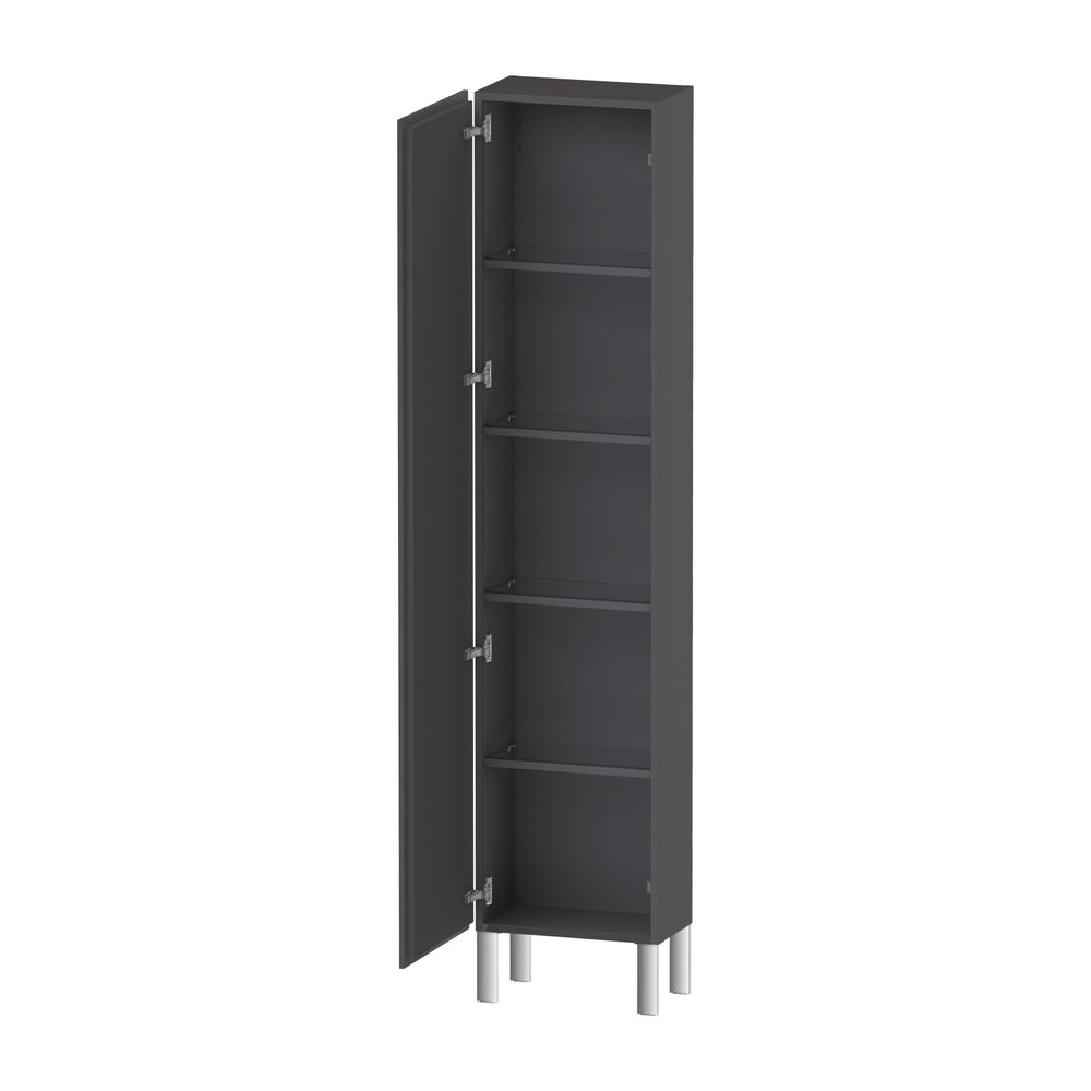 Duravit L-Cube Hochschrank Echtholzfurnier 243x400x1760mm Graphit Matt, 1 Tür L, ... DURAVIT-LC1170L4949 4053424305431 (Abb. 13)