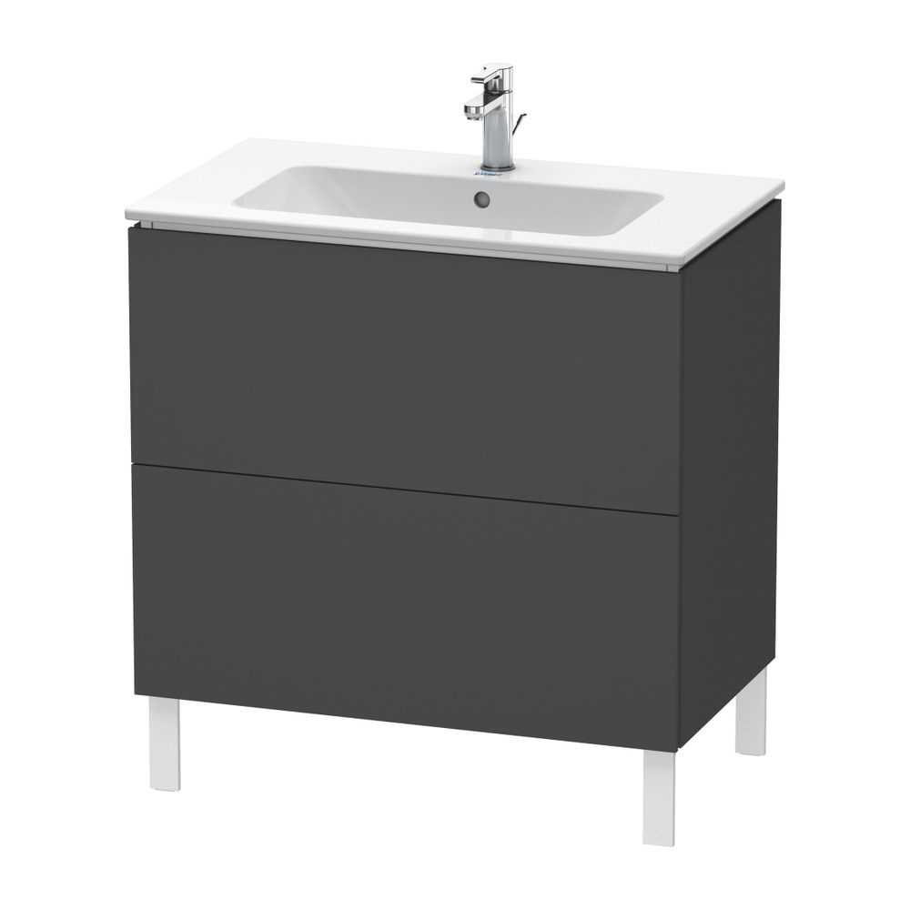 Duravit L-Cube Waschtischunterbau bodenstehend 481x820x704mm Graphit Matt, Grifflo... DURAVIT-LC662604949 4053424002125 (Abb. 2)