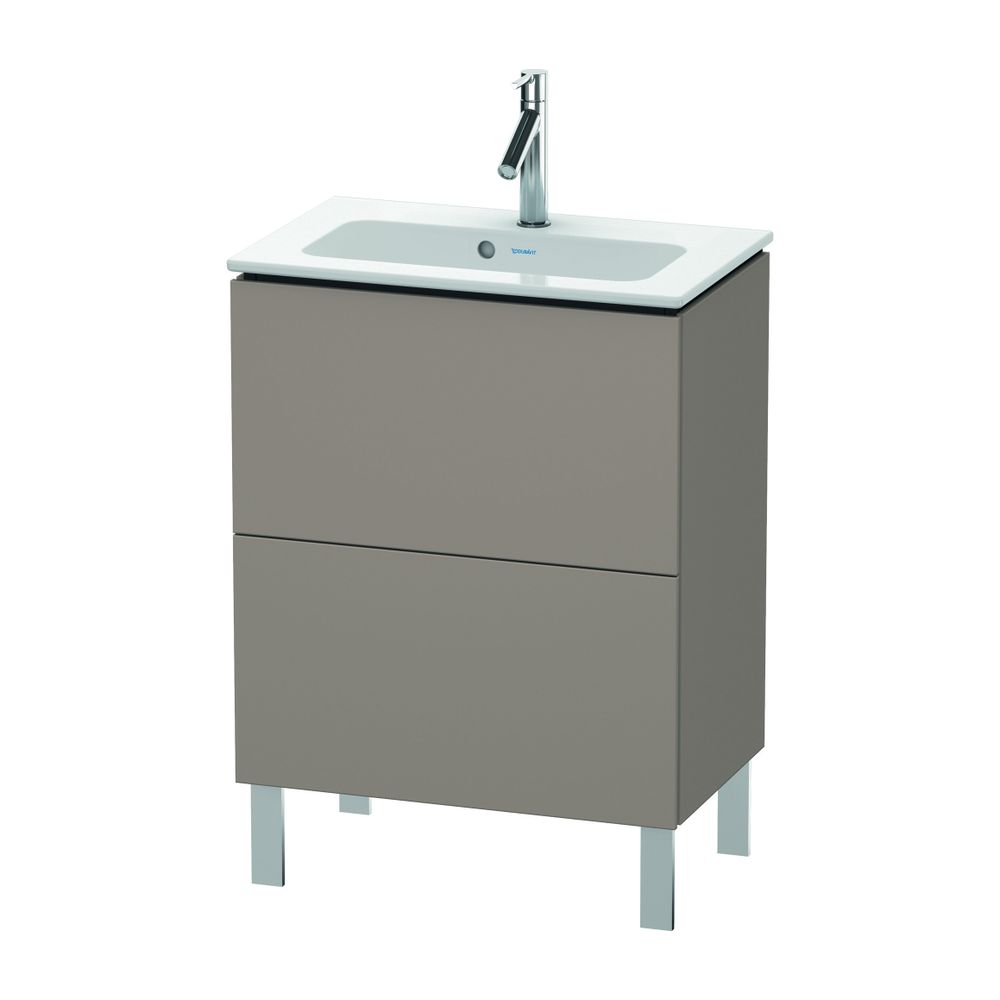 Duravit L-Cube Waschtischunterbau bodenstehend 391x620x704mm Basalt Matt/ Grifflos... DURAVIT-LC667304343 4053424452562 (Abb. 1)