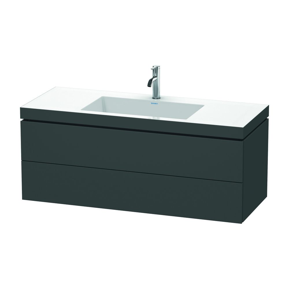 Duravit L-Cube Waschtisch-Set C-bonded wh Dekor, 480x1200x500mm, Weiß SM, 2 Schubk... DURAVIT-LC6929N8484 4067116015492 (Abb. 2)