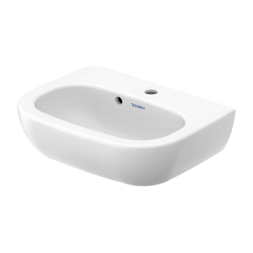 Duravit D-Code Handwaschbecken 340x450x145mm, Weiß Hochglanz, Rechteckig,1 Waschpla... DURAVIT-0705450000 4021534344091 (Abb. 8)