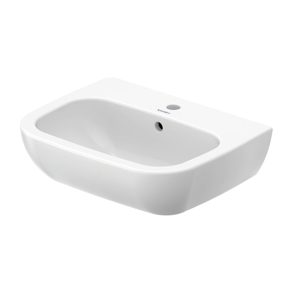 Duravit D-Code Waschtisch 430x550x175mm wandhäng., Weiß Hochglanz, Halbrund, 1 WP m... DURAVIT-2310550000 4021534344060 (Abb. 8)