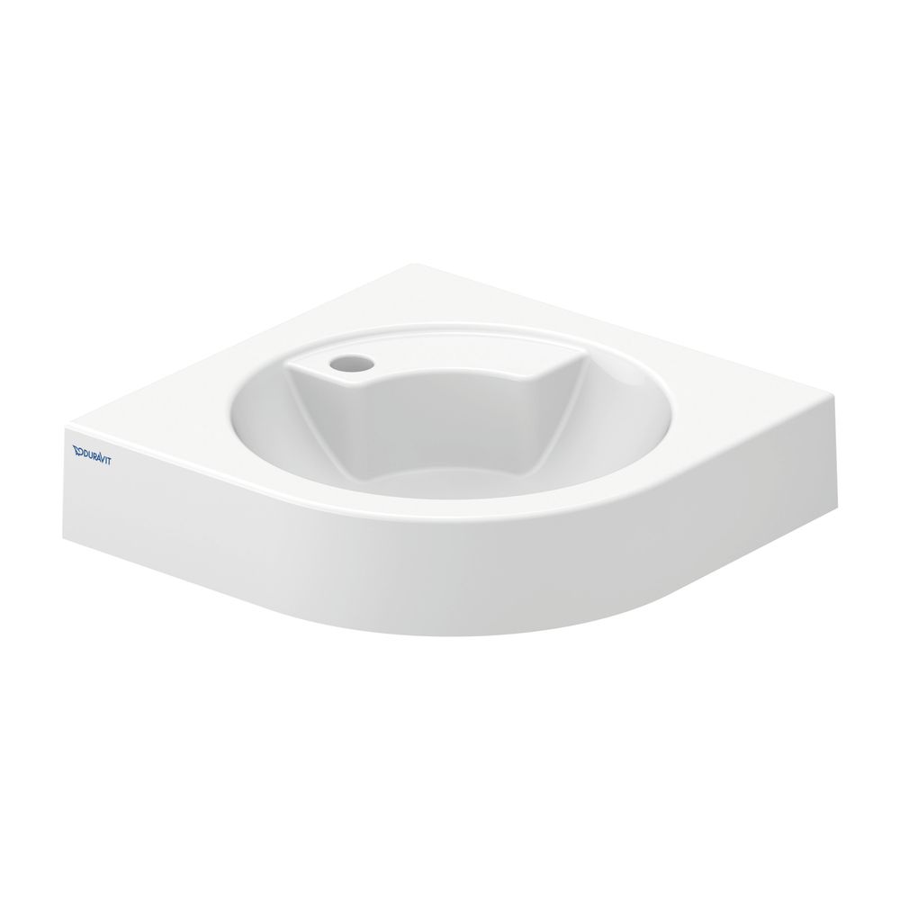 Duravit Architec Eck-Handwaschbecken 540x635x150mm wandh. Weiß Hochglanz, Halbrund,... DURAVIT-0448450000 4021534084812 (Abb. 6)