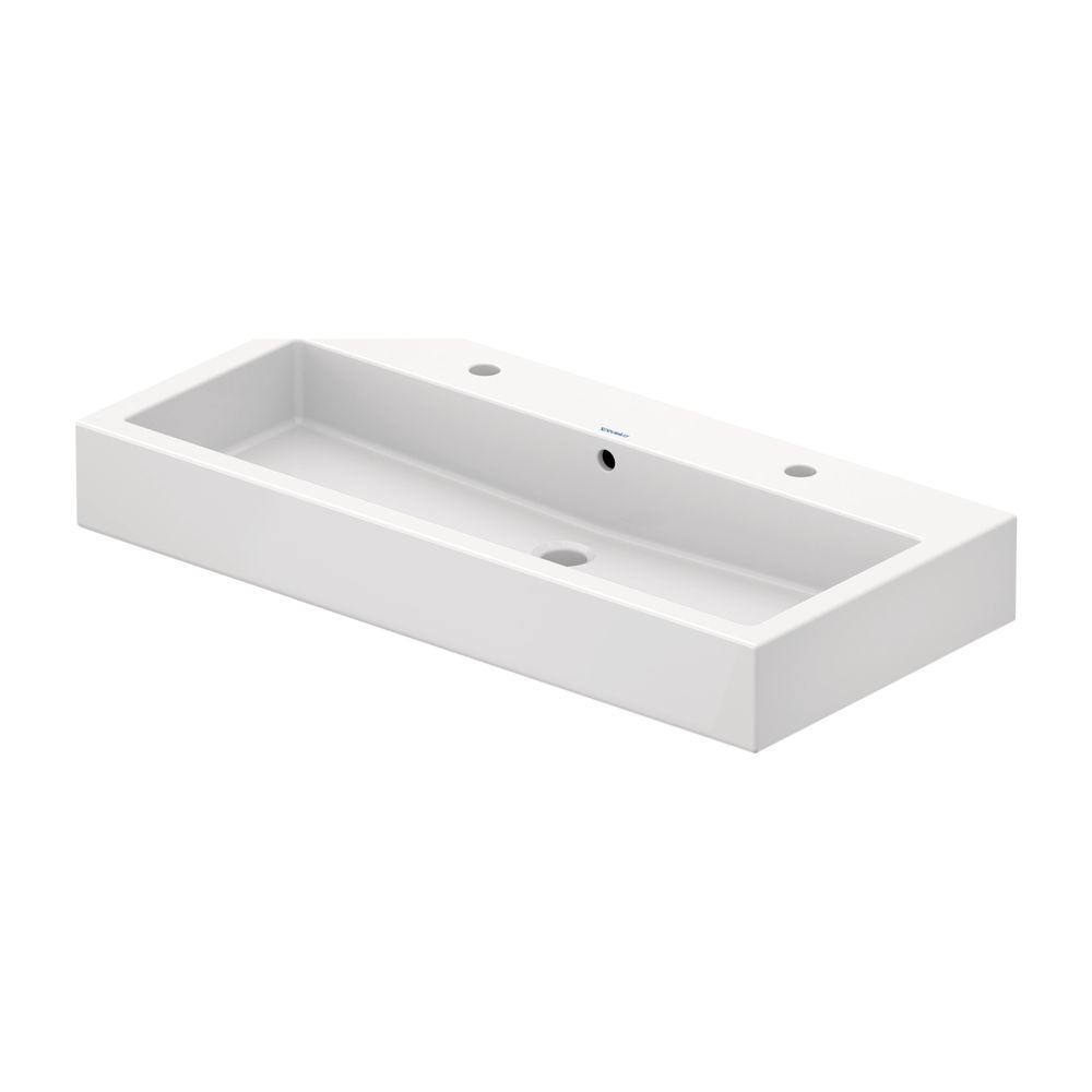 Duravit Vero Waschtisch 470x1000x175mm wandhäng., Weiß Hochglanz, Rechteckig, 2 WP ... DURAVIT-0454100026 4021534285769 (Abb. 3)