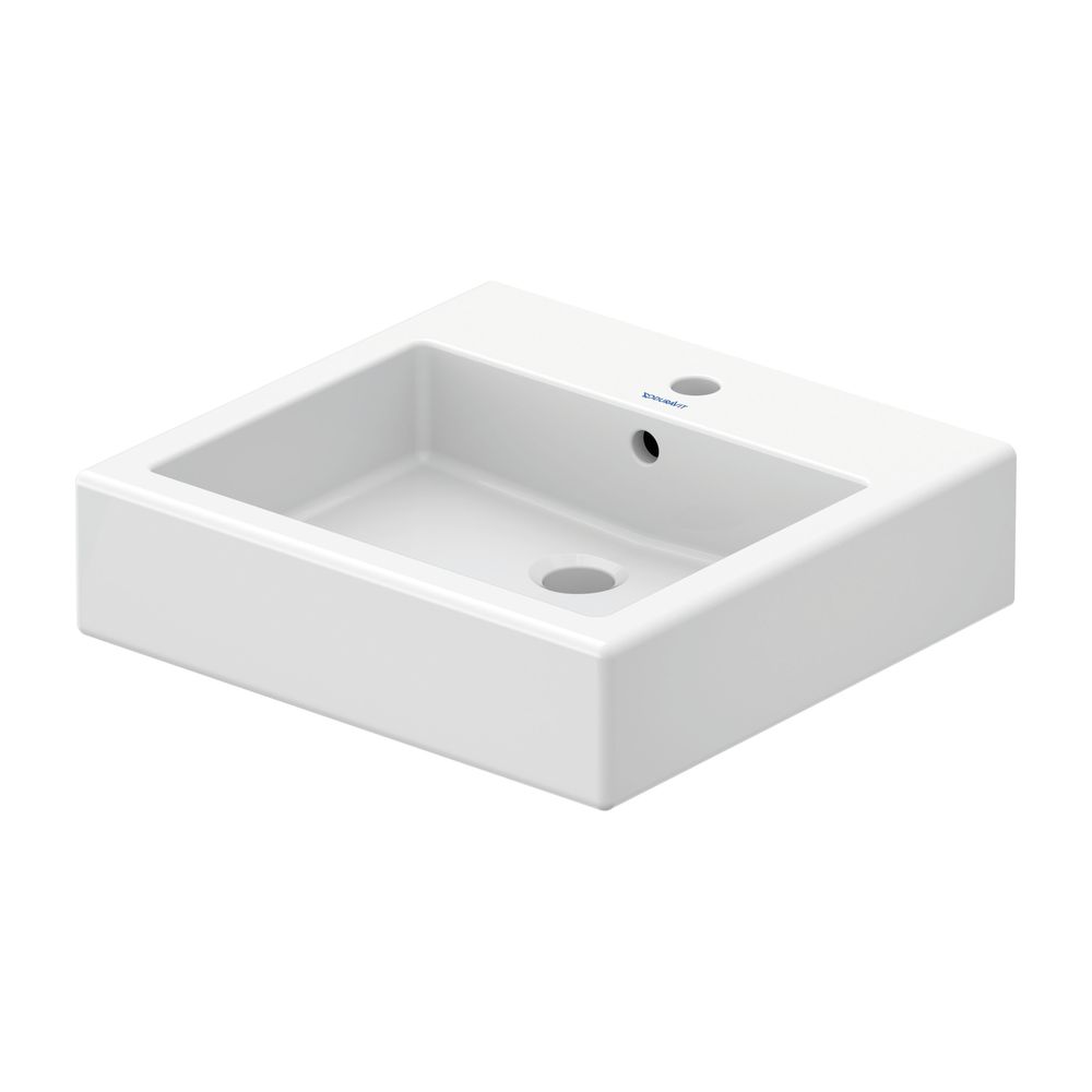 Duravit Vero Waschtisch 470x500x175mm wandhäng., Weiß Hochglanz, Rechteckig, 1 WP m... DURAVIT-0454500000 4021534269301 (Abb. 6)
