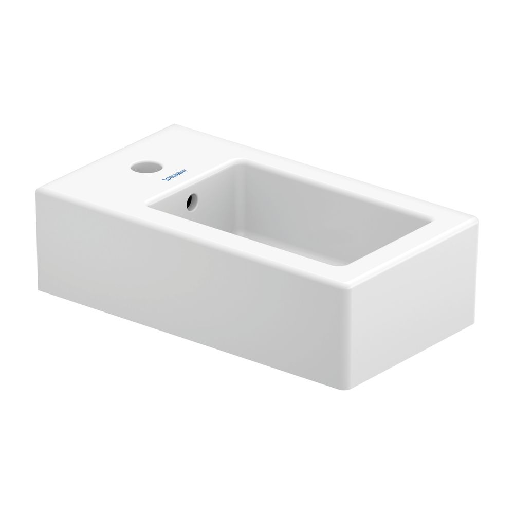 Duravit Vero Handwaschbecken 450x250x145mm, Weiß Hochglanz, Rechteckig,1 Waschplatz... DURAVIT-0702250000 4021534317378 (Abb. 6)