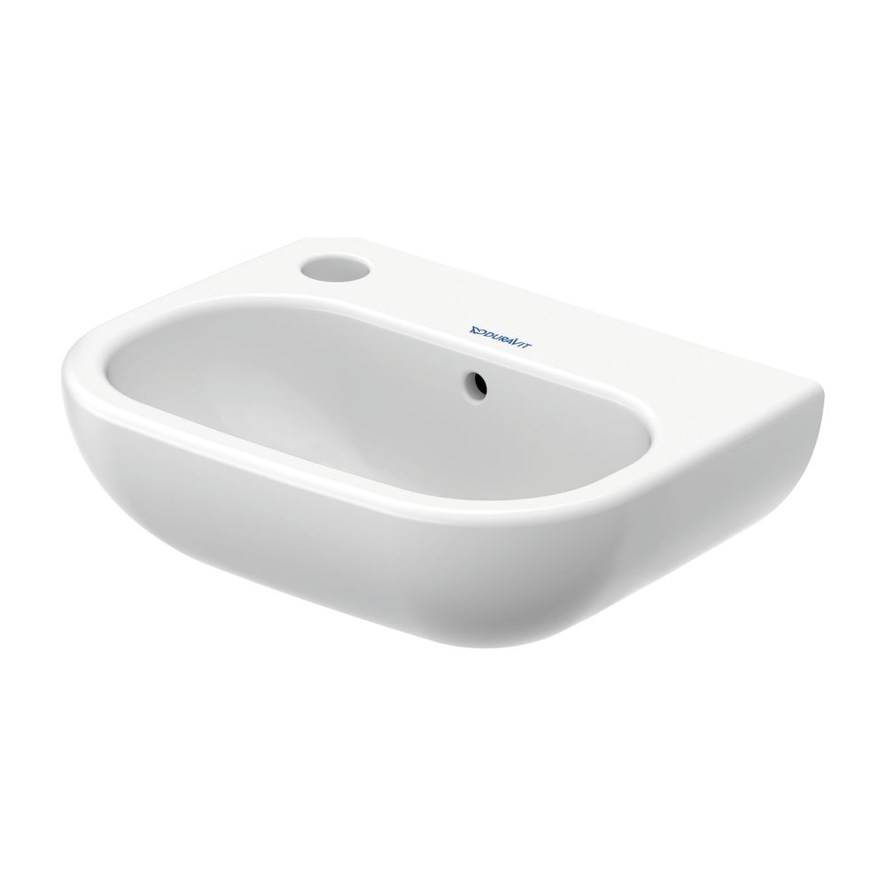 Duravit D-Code Handwaschbecken 270x360x130mm, Weiß Hochglanz, Rechteckig, 1 Waschpl... DURAVIT-0705360009 4021534687648 (Abb. 2)