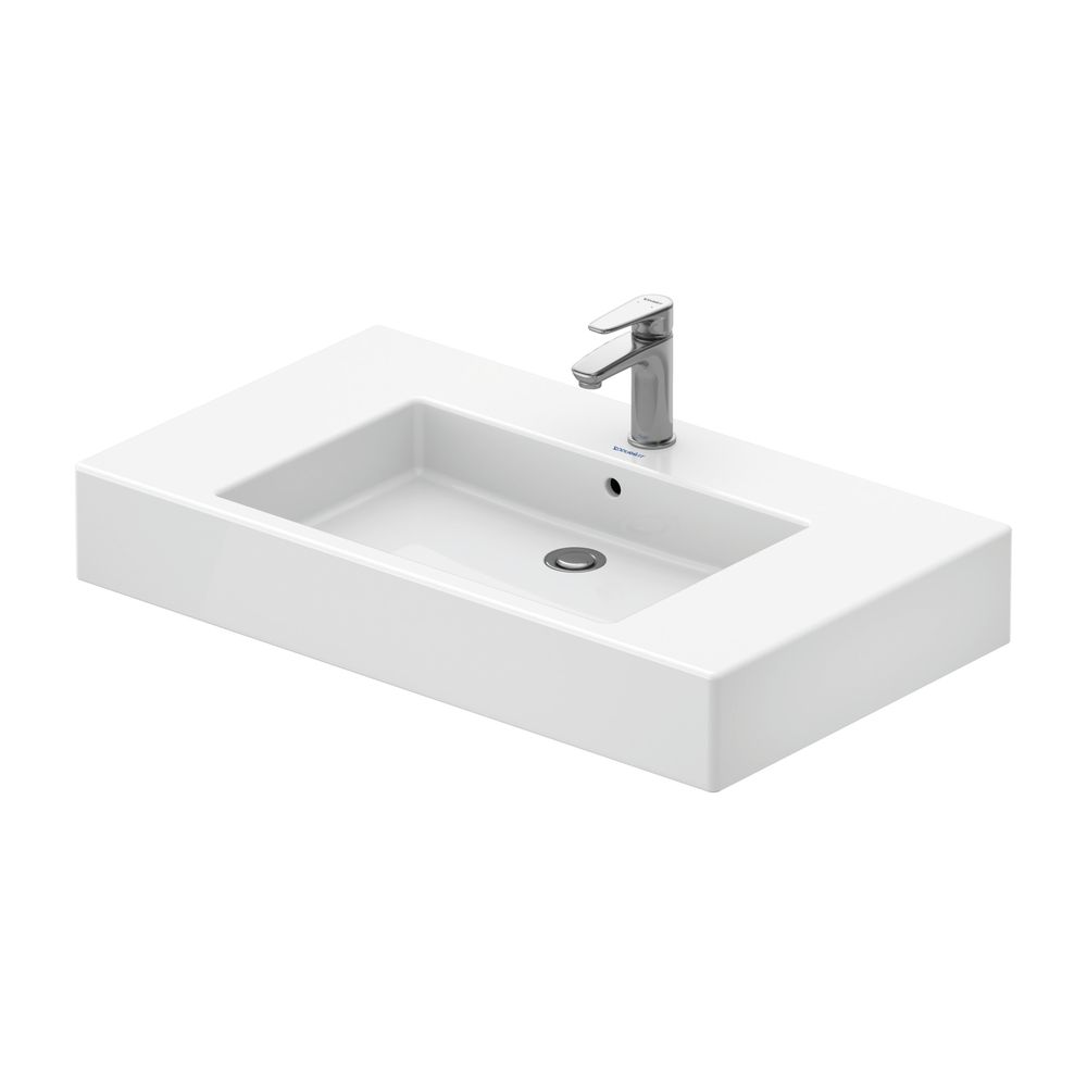 Duravit Vero Waschtisch 490x850x170mm, Weiß Hochglanz, Rechteckig, 1 Waschplatz/HL ... DURAVIT-0329850000 4021534317415 (Abb. 5)