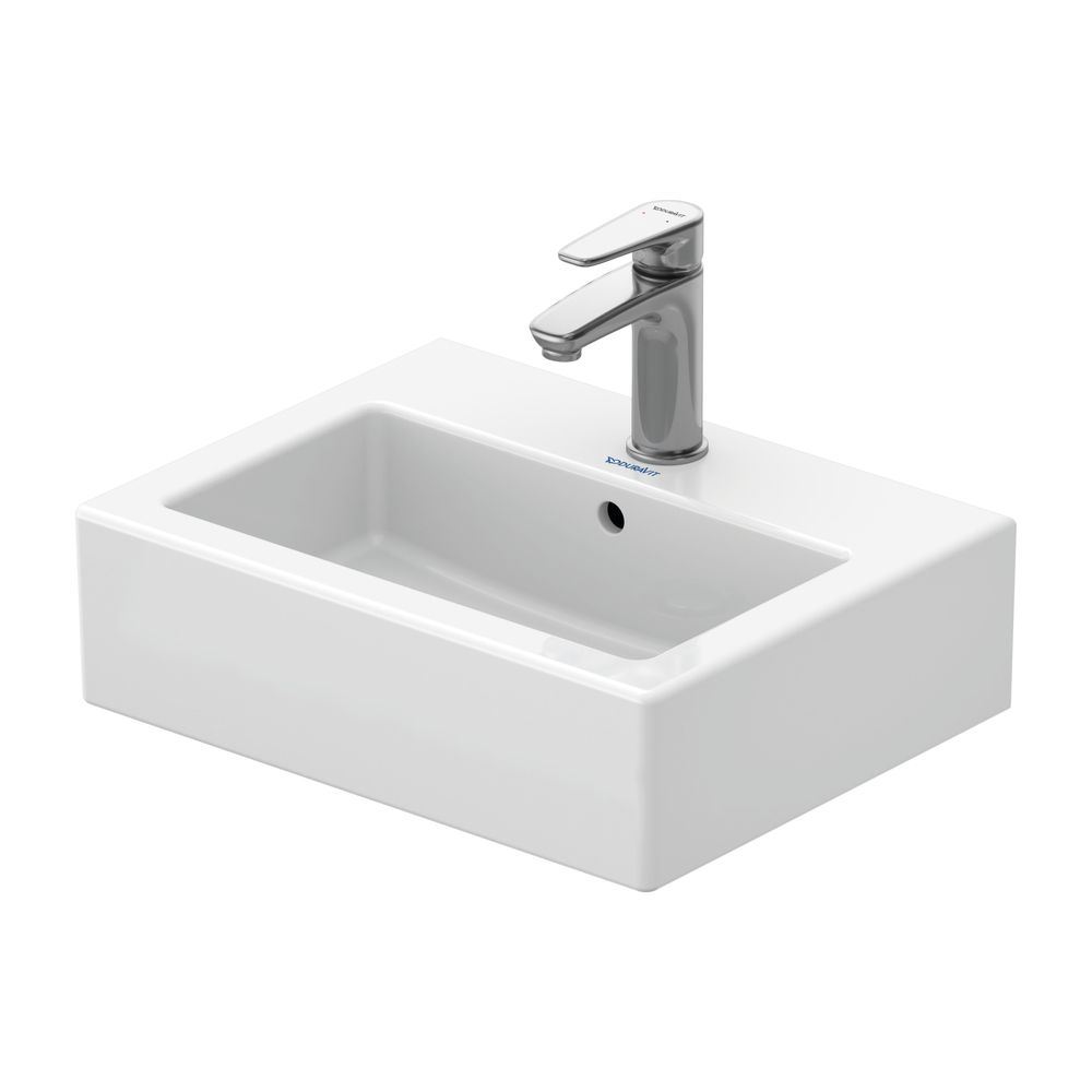 Duravit Vero Handwaschbecken 350x450x160mm, Weiß Hochglanz, Rechteckig,1 Waschplatz... DURAVIT-0704450000 4021534317392 (Abb. 1)