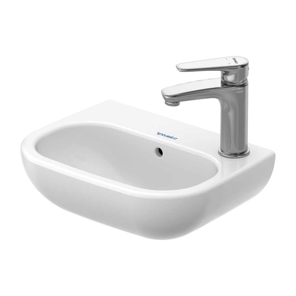Duravit D-Code Handwaschbecken 270x360x130mm, Weiß Hochglanz, Rechteckig, 1 Waschpl... DURAVIT-0705360009 4021534687648 (Abb. 1)