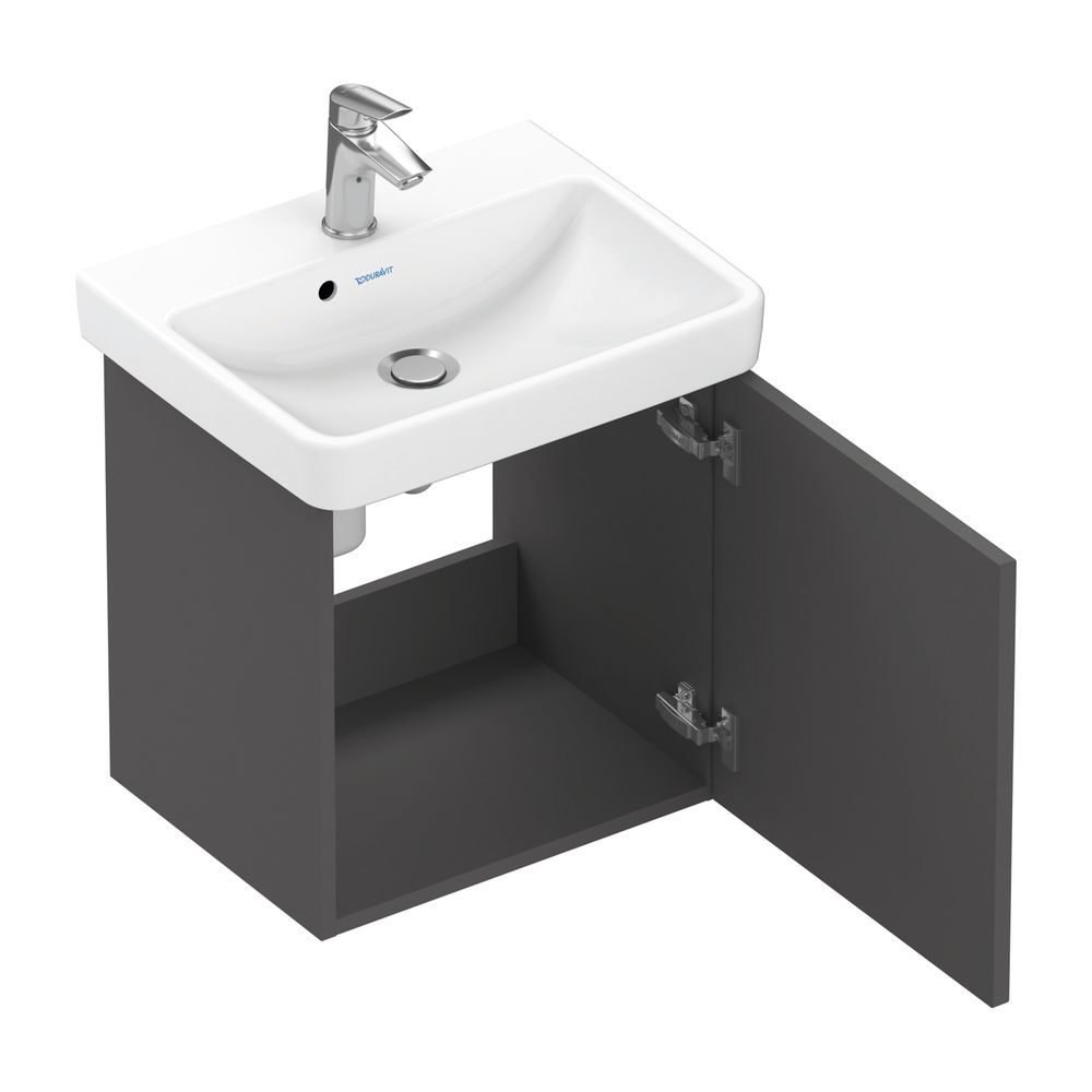 Duravit No.1 Waschtischunterbau wandhängend 386x440x478mm Graphit Matt, Folie... DURAVIT-N14267R49490000 4063382802071 (Abb. 10)