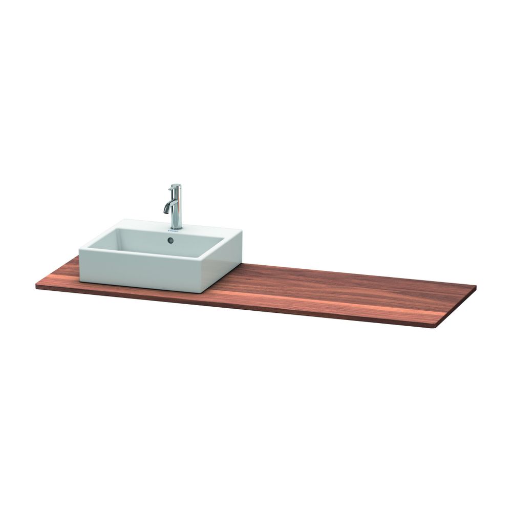 Duravit XSquare Massivholzkonsole 550x1600x20mm, L, 1 Ausschnitt/Waschplatz, Ameri... DURAVIT-XS061HL7777 4053424569802 (Abb. 1)