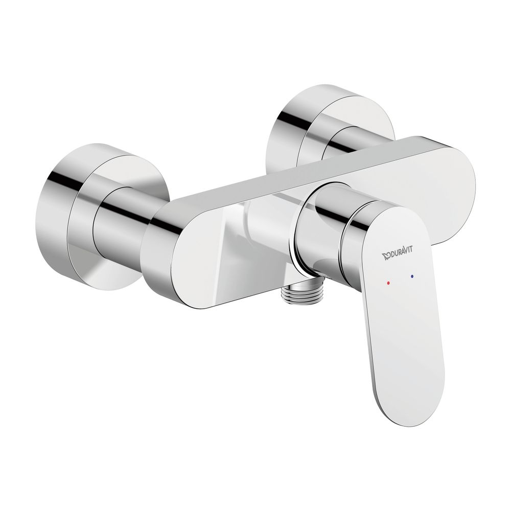 Duravit Wave Einhebel-Brausemischer Aufputz, Chrom, 24l/min, S-Anschlüsse, 1/2", ... DURAVIT-WA4230000010 4067116105728 (Abb. 5)