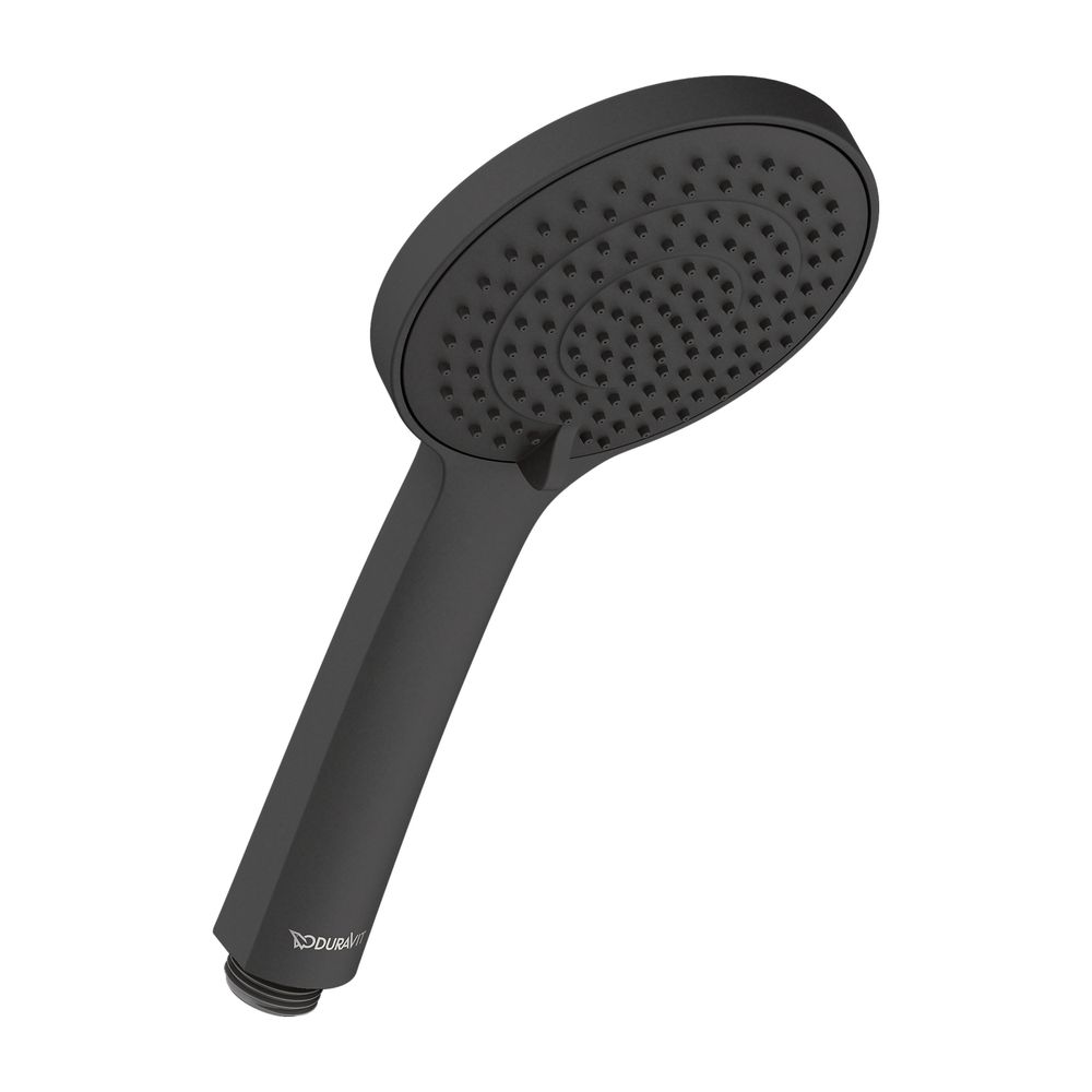 Duravit Handbrause, Mattschwarz, MinusFlow, d. 110mm, Strahlart SoftRain, Rain, I... DURAVIT-UV0652015046 4067116113785 (Abb. 5)