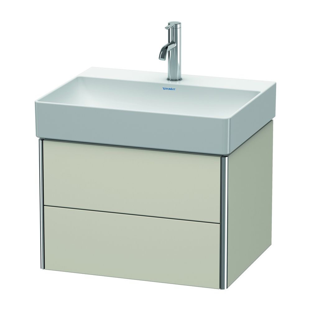 Duravit XSquare Waschtischunterbau wandhäng. 460x584x397mm Taupe Matt, Grifflos, 2... DURAVIT-XS416109191 4053424523705 (Abb. 1)