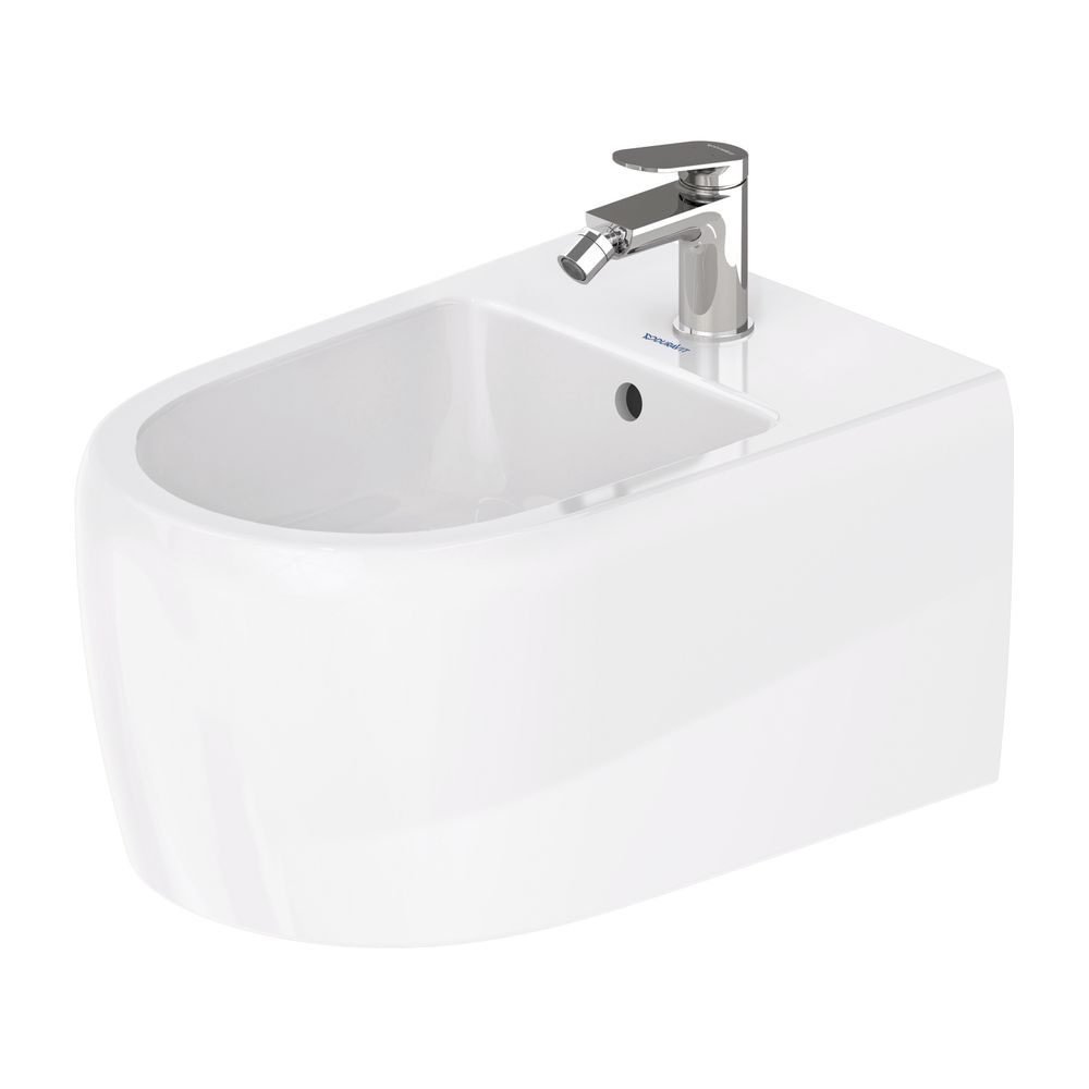 Duravit Qatego Wandbidet 570x385x285mm, Weiß Hochglanz, HygieneGlaze, 1 HL, HLB, Üb... DURAVIT-2263152000 4067116069587 (Abb. 1)