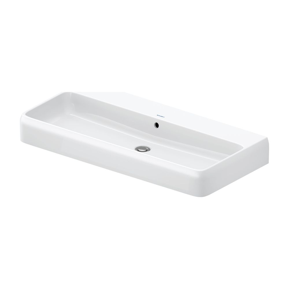 Duravit Qatego Waschtisch 470x1000x150mm wandh. Weiß Hochglanz, Rechteckig, HYG, 1 ... DURAVIT-2382102060 4067116070149 (Abb. 1)