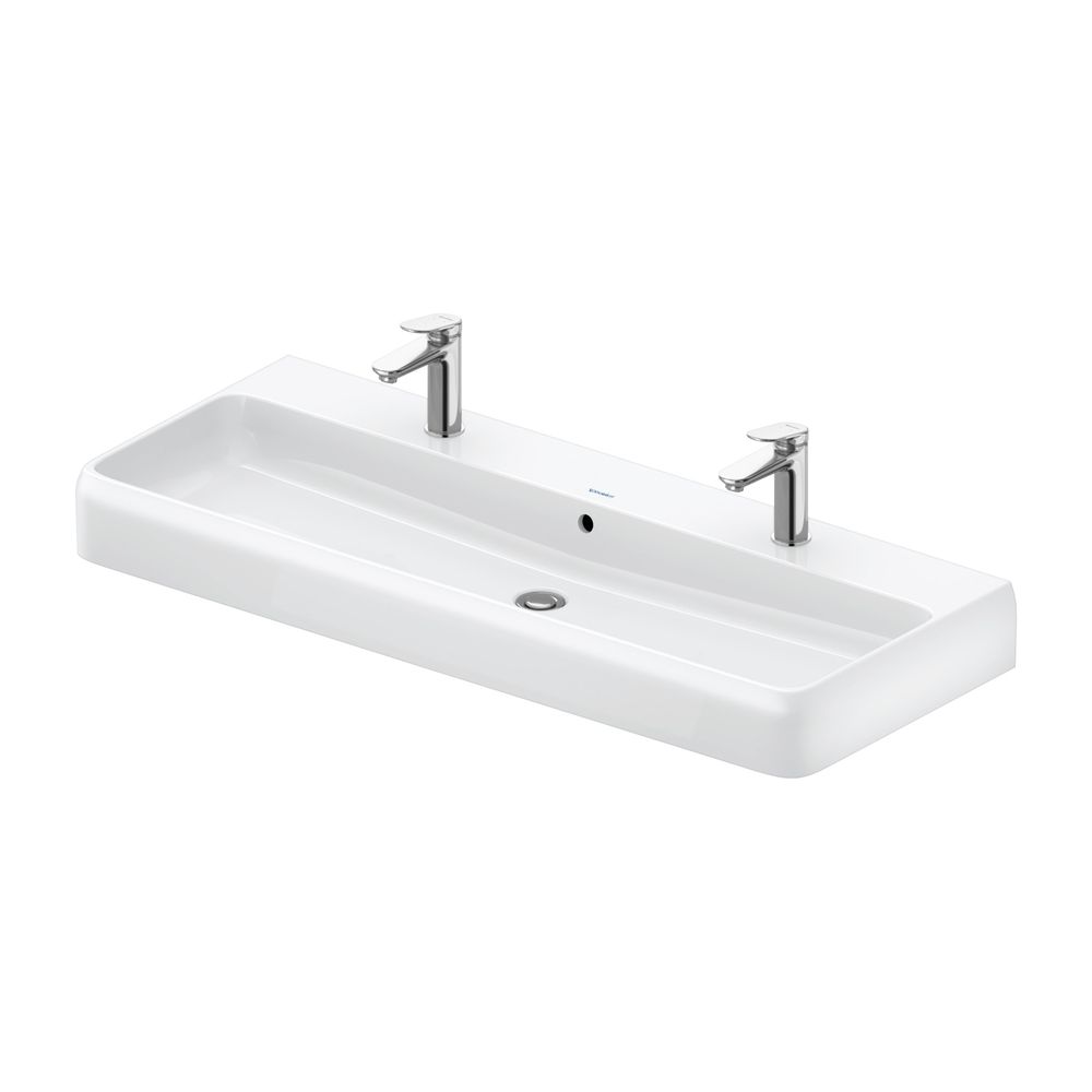 Duravit Qatego Waschtisch 470x1200x150mm wandhäng., Weiß Hochglanz, Rechteckig, Dur... DURAVIT-2382120026 4067116305111 (Abb. 2)