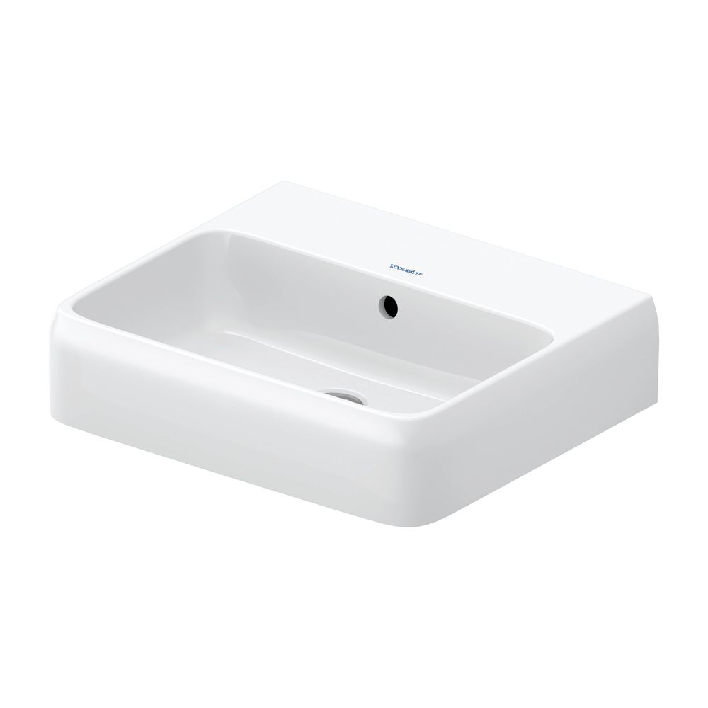 Duravit Qatego Waschtisch 420x500x150mm wandhäng., Weiß Hochglanz, Rechteckig, 1 Wa... DURAVIT-2382500028 4067116304862 (Abb. 1)
