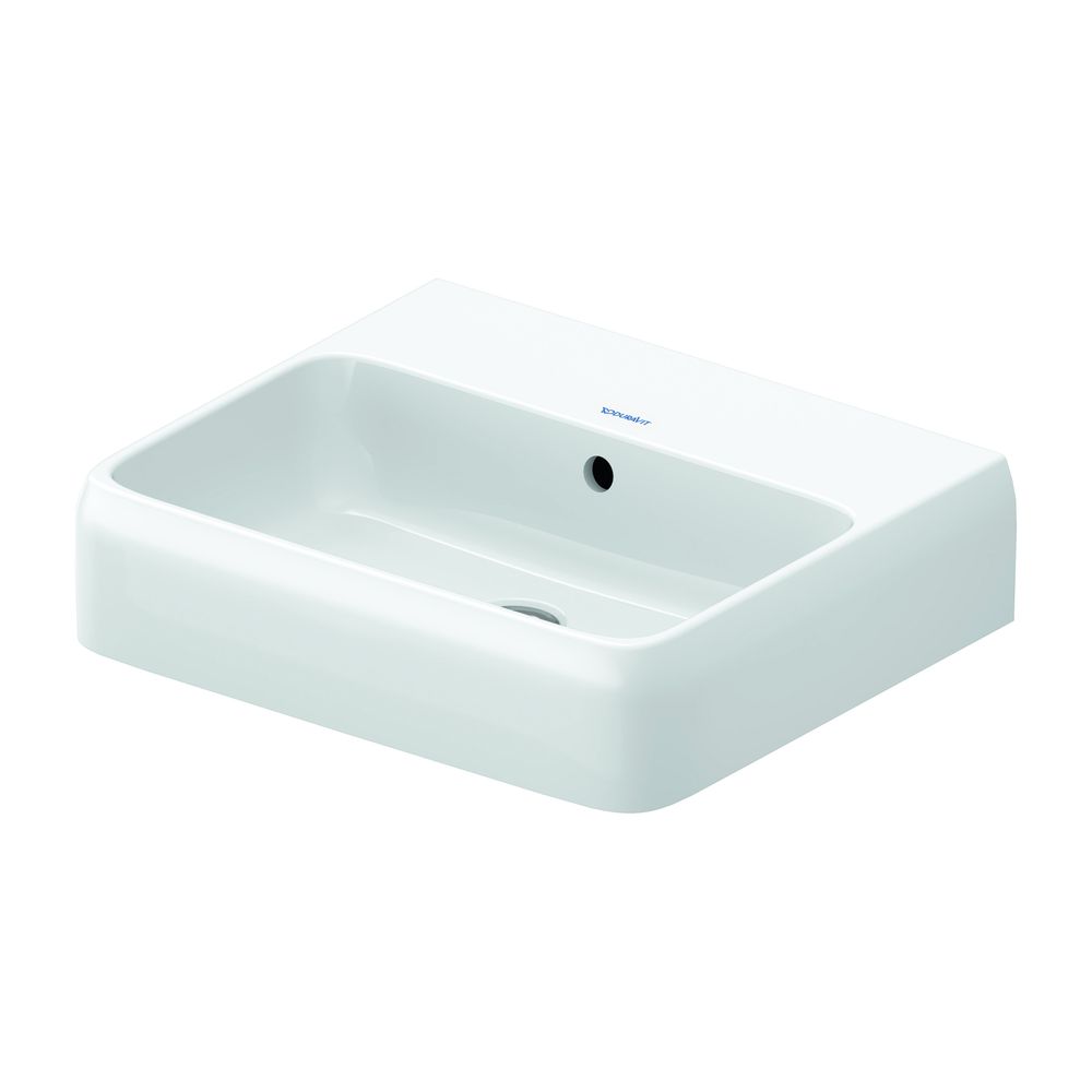 Duravit Qatego Waschtisch 420x500x150mm wandhäng., Weiß Hochglanz, Rechteckig, HYG,... DURAVIT-2382502060 4067116070040 (Abb. 1)