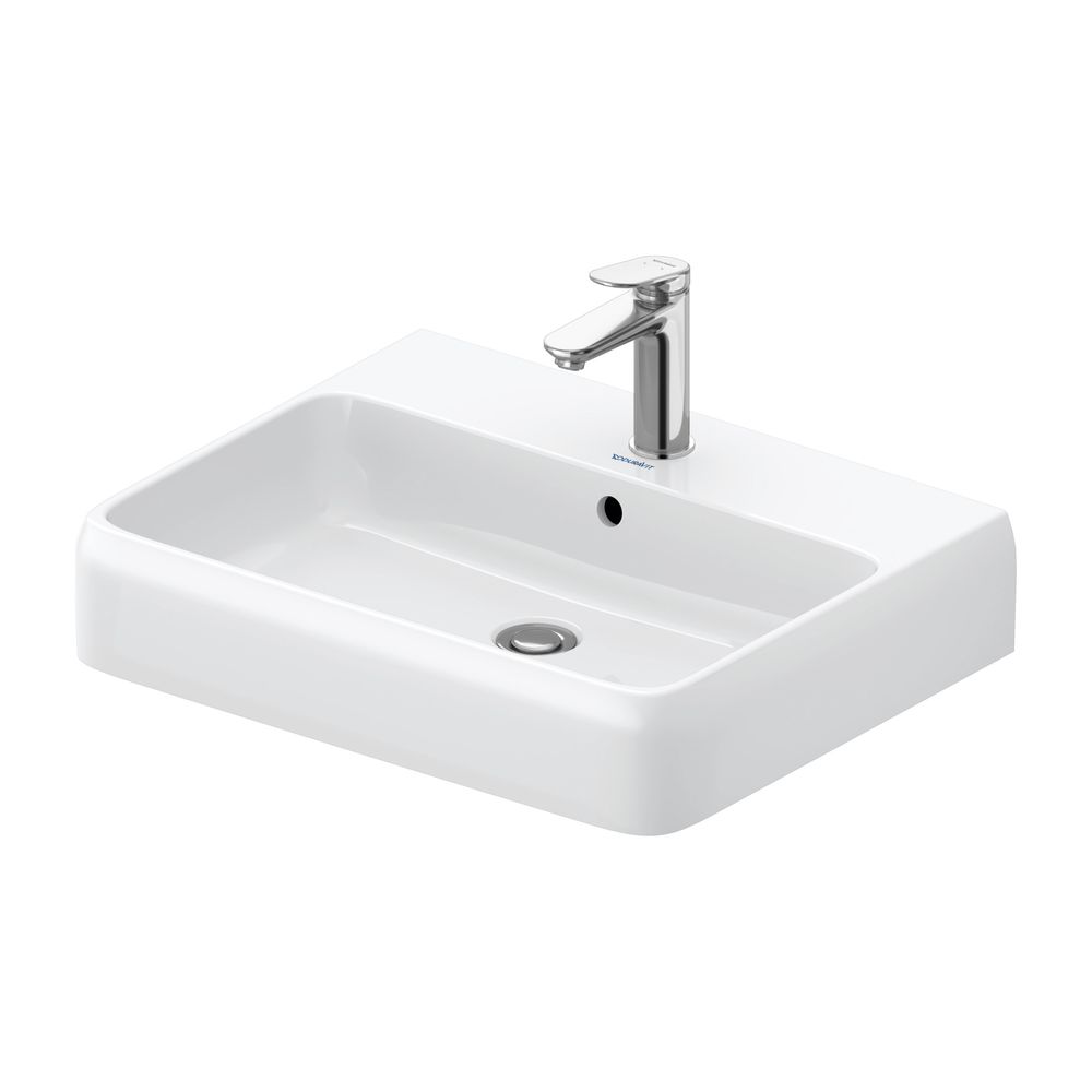 Duravit Qatego Waschtisch 470x600x150mm wandhäng., Weiß Hochglanz, Rechteckig, HYG,... DURAVIT-2382602027 4067116069983 (Abb. 1)