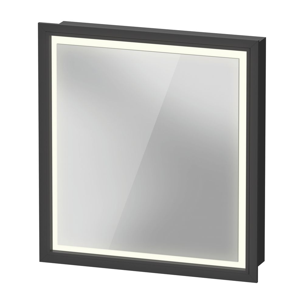 Duravit L-Cube Spiegelschrank Einbau 155x650x700mm, Graphit, Tür R, 2 Glasfach... DURAVIT-LC7650R49492000 4067116102987 (Abb. 3)