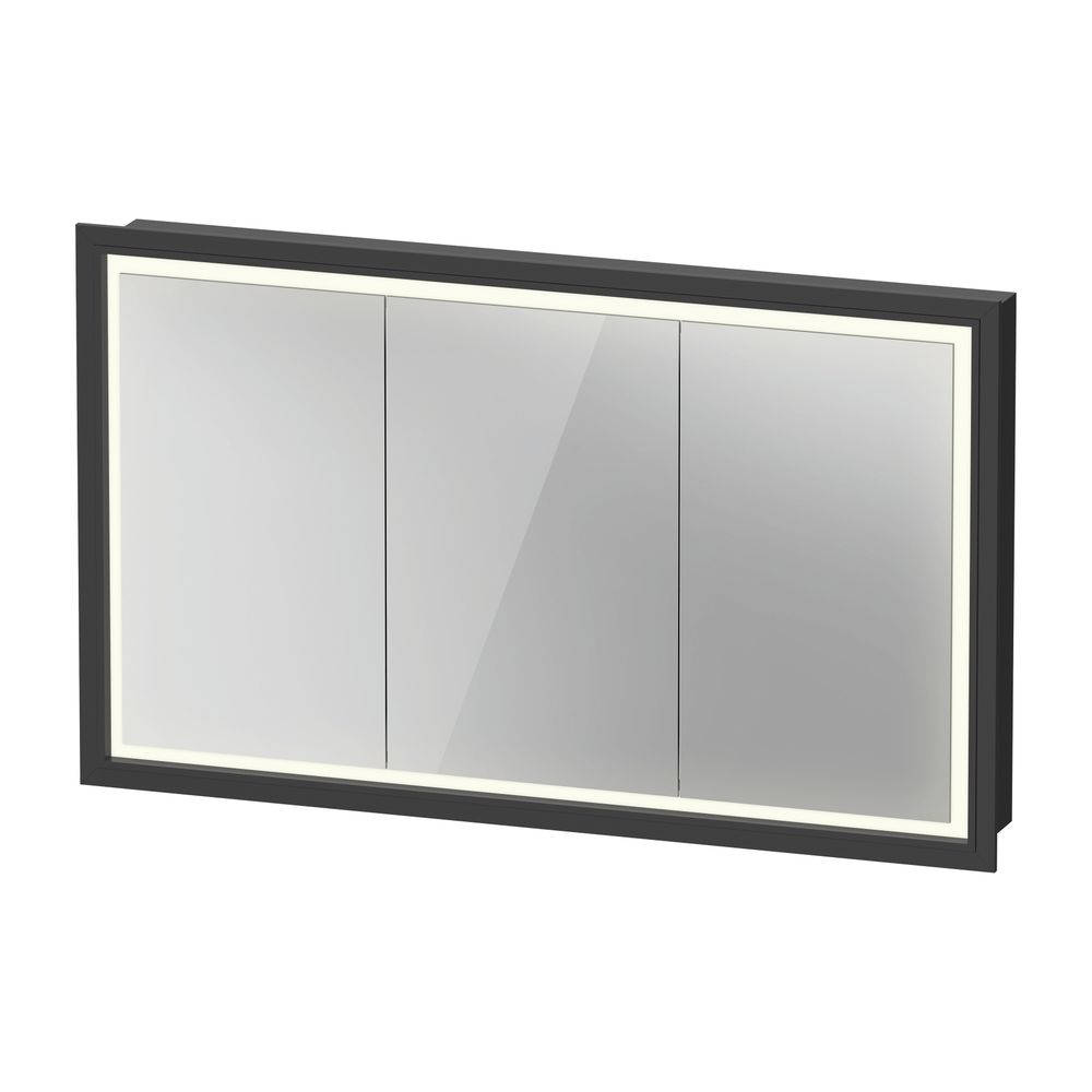 Duravit L-Cube Spiegelschrank Einbau 155x1200x700mm, Graphit, 3 Türen L, 4 Gla... DURAVIT-LC7653049492000 4067116103496 (Abb. 2)
