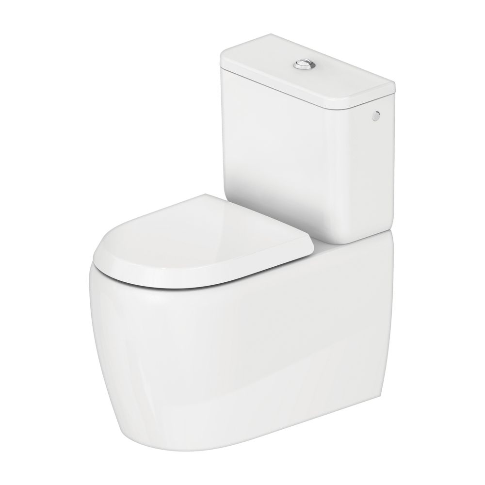 Duravit Qatego Stand WC für Kombination 660x390x400mm, Weiß Hochglanz, 4,5/3l, Tief... DURAVIT-2021090000 4067116305180 (Abb. 1)