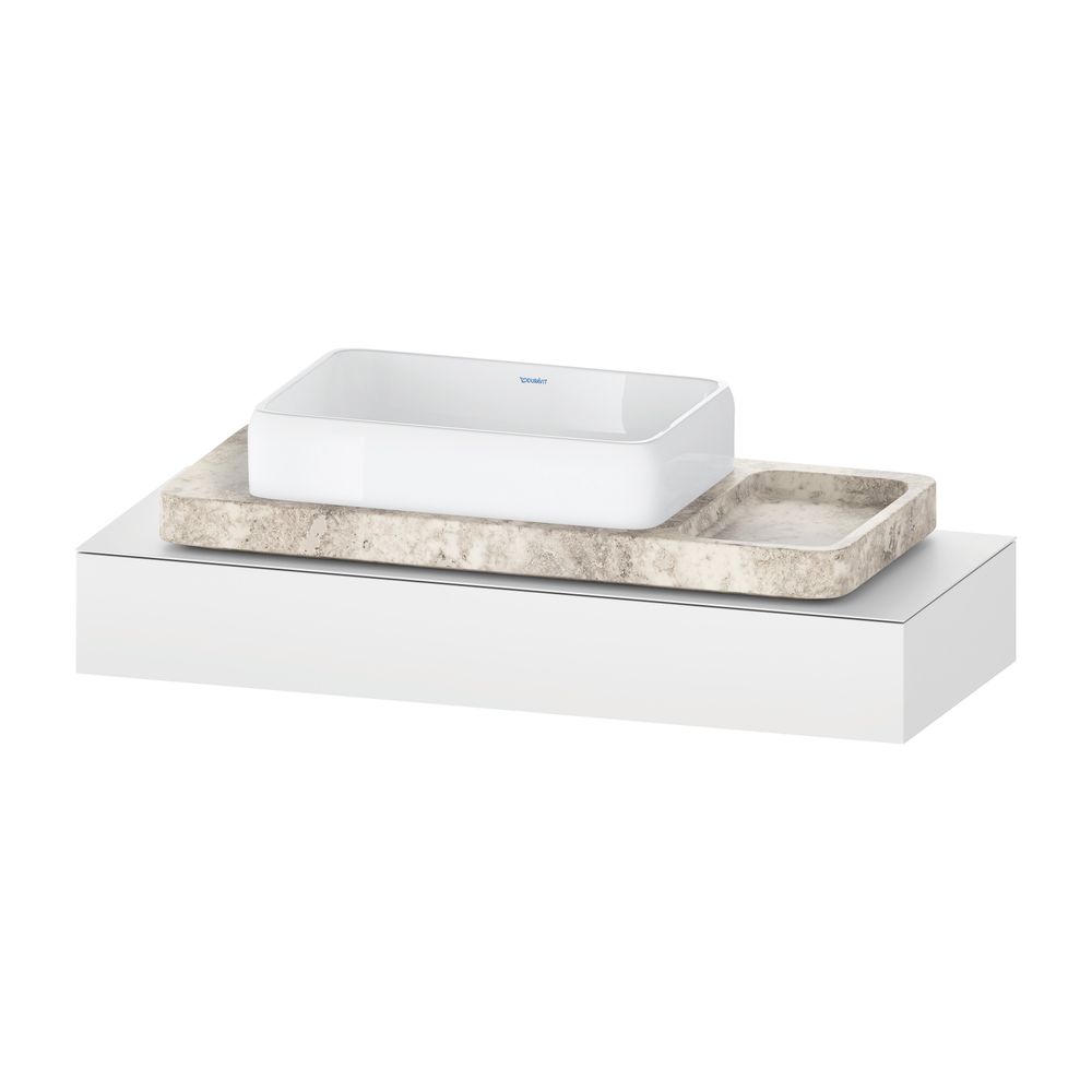 Duravit Qatego Konsole 480x1200-2000x170mm, 1 Ausschnitt/Waschplatz, Mattweiß,... DURAVIT-QA4699018180000 4067116204629 (Abb. 1)