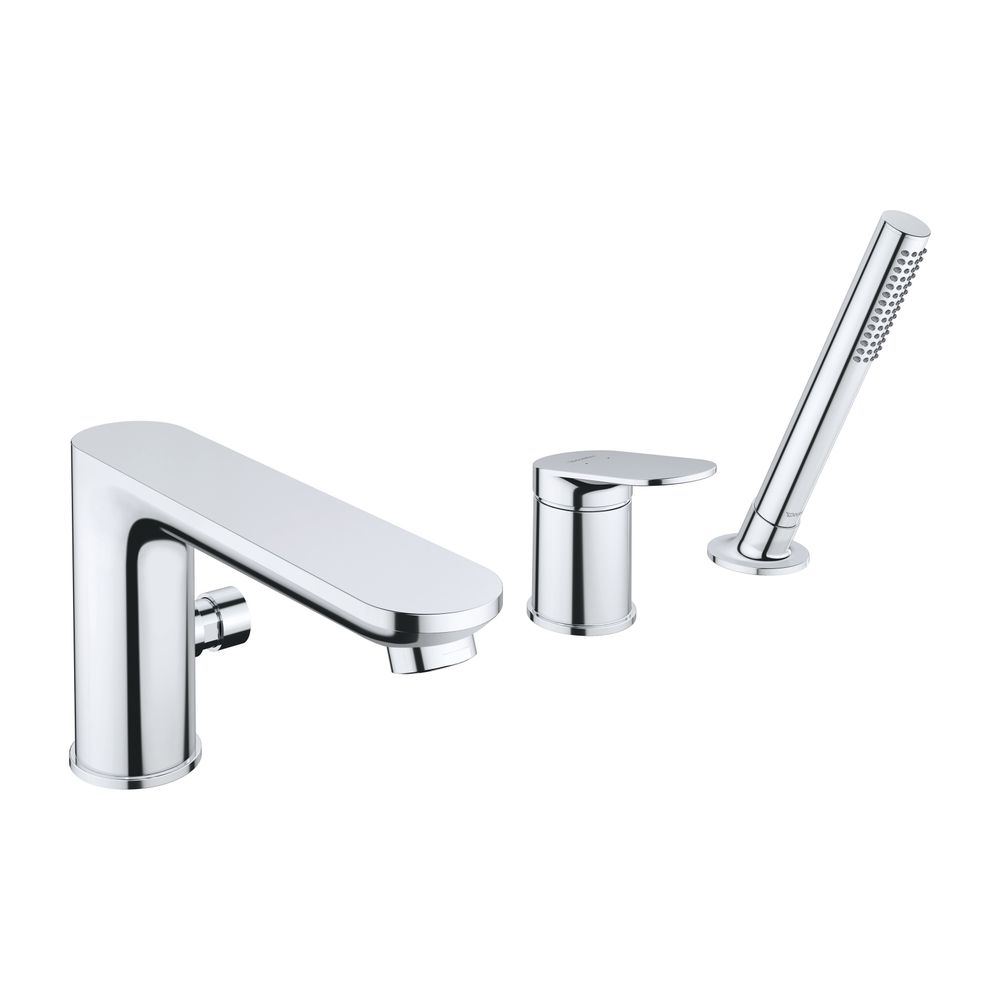 Duravit Wave 3-Loch Wannenarmatur Keramikmischsystem, Chrom Hochglanz, 27l/min Du... DURAVIT-WA5260000010 4067116106022 (Abb. 1)