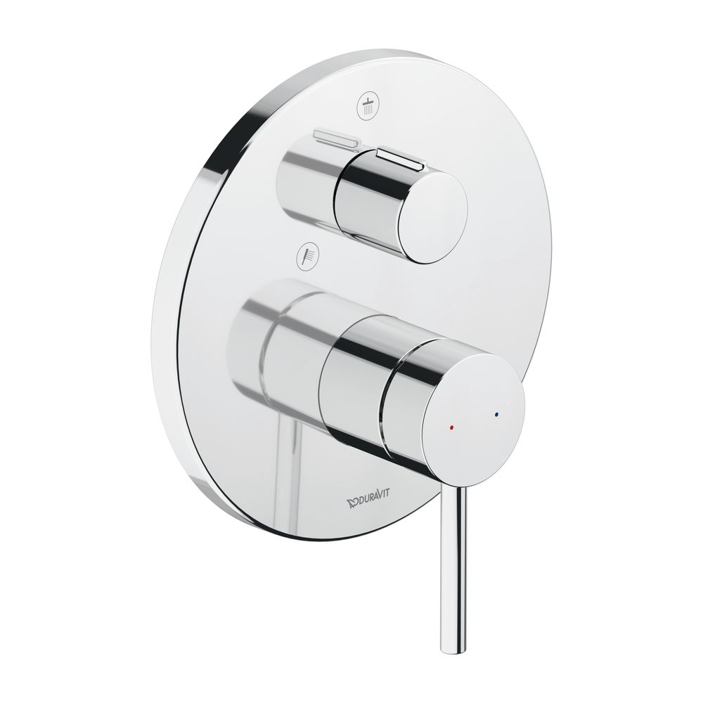Duravit Circle Einhebel-Brausemischer Unterputz, Anzahl Verbraucher 2, Chrom, Han... DURAVIT-CE4210012010 4067116104547 (Abb. 1)