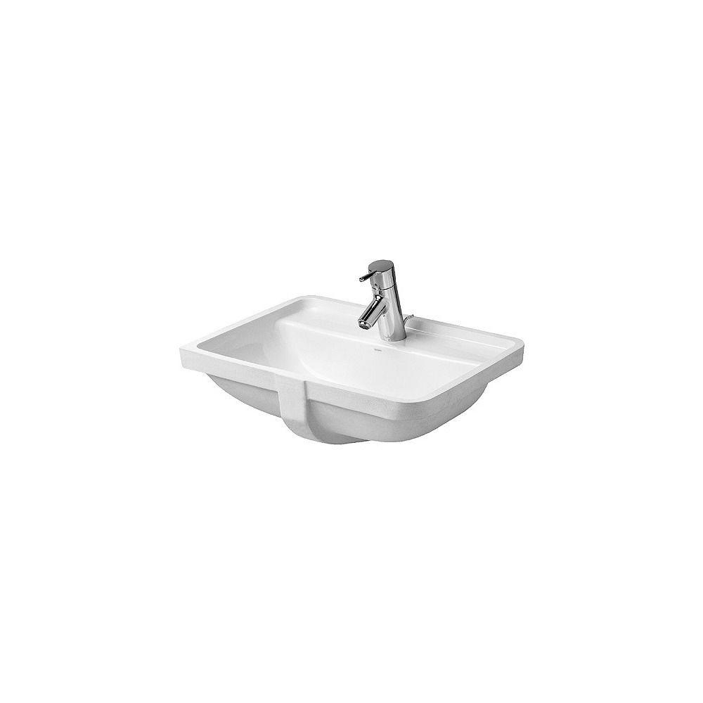 Duravit Starck 3 Einbauwaschtisch 400x525x190mm, Weiß Hochglanz, WonderGliss, mit ... DURAVIT-03024900001 4021534223341 (Abb. 2)