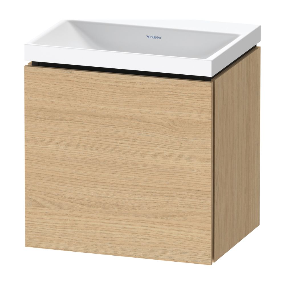 Duravit L-Cube Waschtisch-Set C-shaped wh Echtholzfurnier 350x450x480mm 1 Tür ... DURAVIT-LC6949N30300000 4067116106923 (Abb. 1)