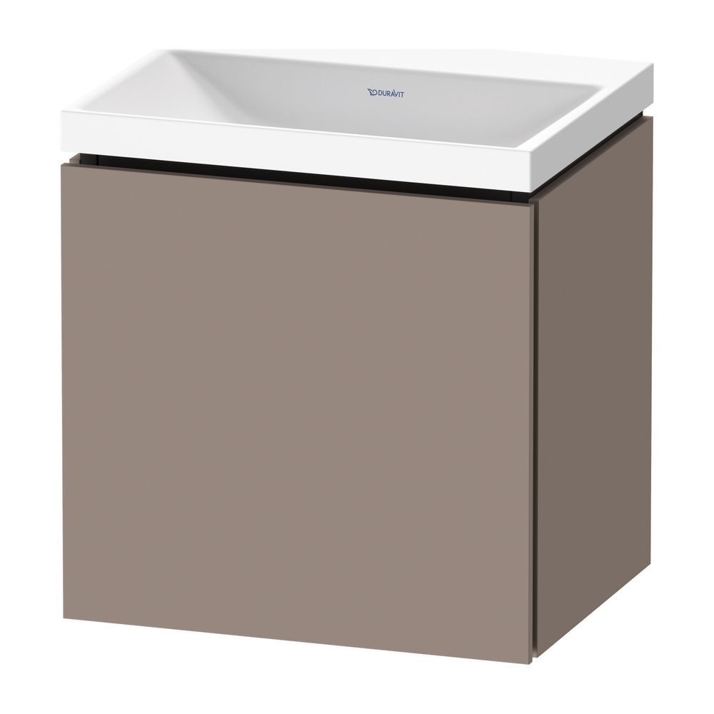 Duravit L-Cube Waschtisch-Set C-shaped wh Dekor 350x450x480mm, 1 Tür L, Basalt... DURAVIT-LC6948N43430000 4067116106480 (Abb. 1)