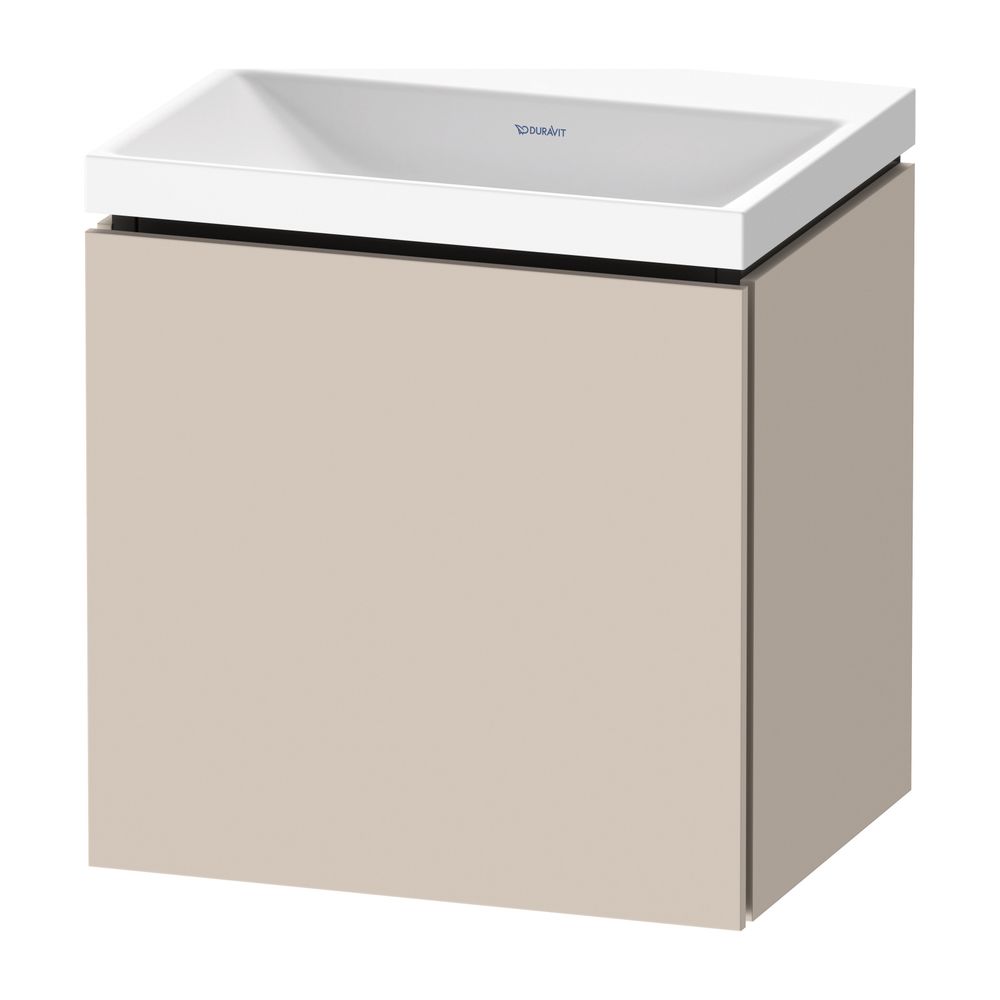 Duravit L-Cube Waschtisch-Set C-shaped wh Dekor 350x450x480mm, 1 Tür L, Taupe ... DURAVIT-LC6948N91910000 4067116106619 (Abb. 1)