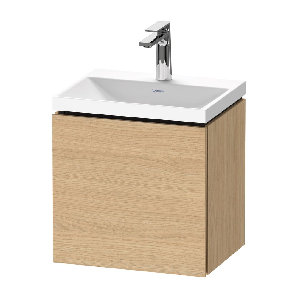 Duravit L-Cube Waschtisch-Set C-shaped wh Echtholzfurnier 350x450x480mm 1 Tür ... DURAVIT-LC6949O30300000 4067116107166 (Abb. 1)