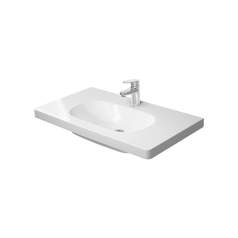 Duravit D-Code Waschtisch 480x850x180mm, Weiß Hochglanz, Rechteckig, 1 Waschplatz/... DURAVIT-03528500002 4021534955129 (Abb. 1)