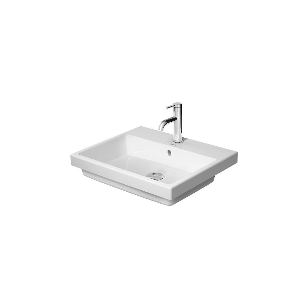 Duravit Vero Air Einbauwaschtisch 455x550x165mm, Weiß Hochglanz, mit HLB, mit Überl... DURAVIT-0383550060 4053424184531 (Abb. 1)