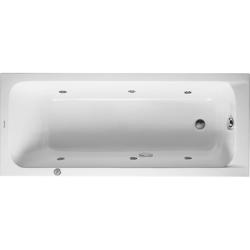 Duravit D-Code Whirlwanne Rechteckig, Einbau, 700x1700x420mm, Jet Project, 1 R... DURAVIT-760098000JP1000 4053424066097 (Abb. 1)