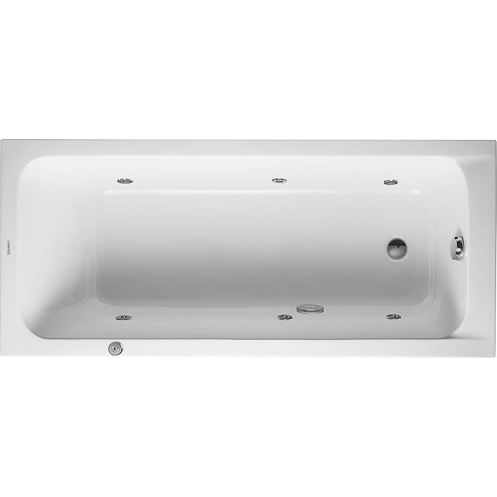 Duravit D-Code Whirlwanne Rechteckig, Einbau, 750x1700x420mm, Jet Project, 1 R... DURAVIT-760100000JP1000 4053424066110 (Abb. 1)