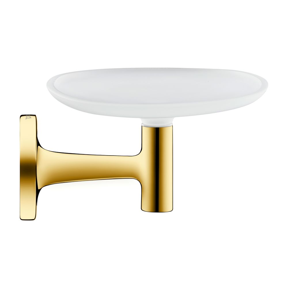 Duravit Starck T Seifenschale 119x140x66mm, Gold poliert/Weiß, Messing, Satinox Mat... DURAVIT-0099333400 4067116084900 (Abb. 1)