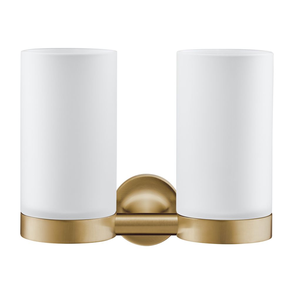 Duravit Starck T Zahnputzbecher doppelt wandhäng., Position R L, 170x98x140mm, Bron... DURAVIT-0099480400 4067116087215 (Abb. 3)