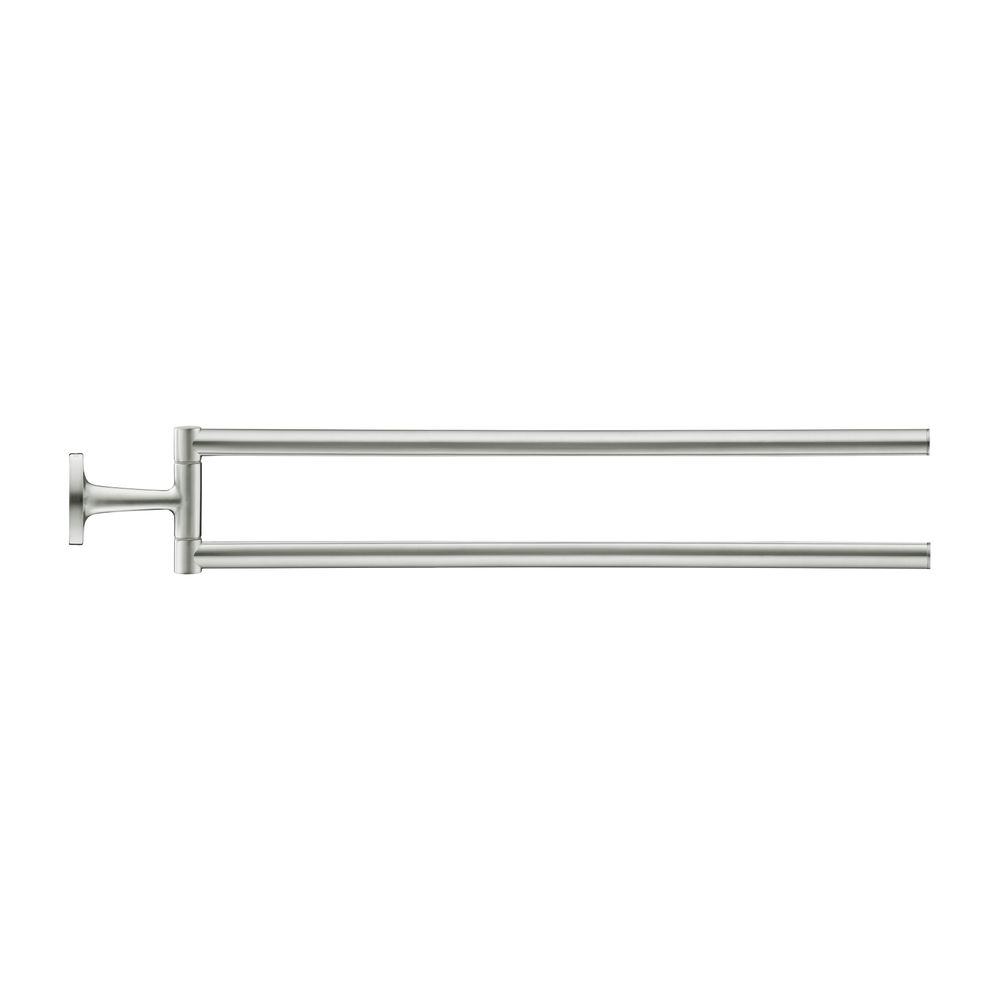 Duravit Starck T Handtuchhalter 486x88x57mm, Edelstahl gebürstet, Messing, 2 Arme, ... DURAVIT-0099417000 4067116086799 (Abb. 1)