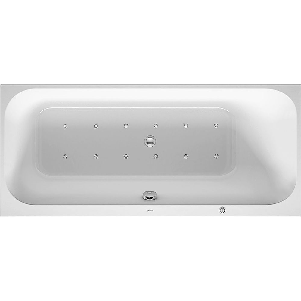 Duravit Happy D.2 Plus Whirlwanne rechteckig, Einbau, 700x1600x480mm Air-Syste... DURAVIT-760309000AS0000 4053424453354 (Abb. 1)